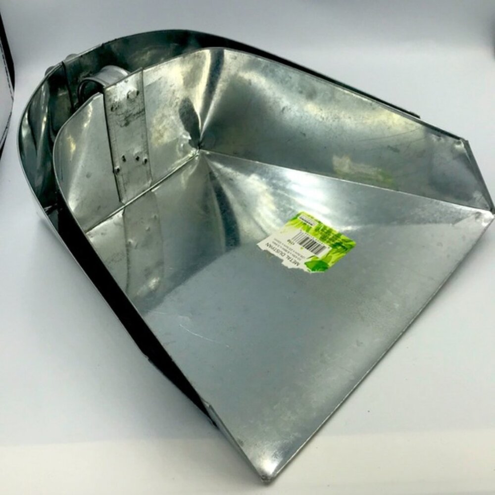 Lot of 2 Large Metal Dustpan New!